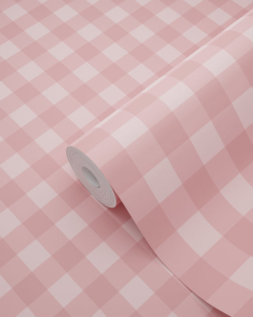 ESTAhome behang geblokt motief roze - 50 x 900 cm - 131297 - vtwonen shop