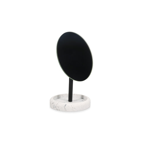 S|P Collection - Spiegel 13xH23cm met houder marble white Suds