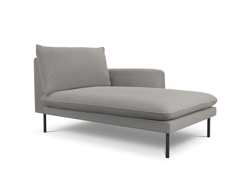 Cosmopolitan Design rechter chaise longue Vienna boucle, grijs - 170x110x95cm
