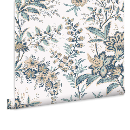 Laura Ashley Vliesbehang - Litton Dusky Seaspray