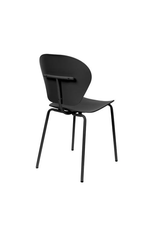 Zuiver The Ocean Chair Eetkamerstoelen Pirate Black - Set van 2 - vtwonen shop