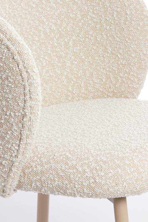 Light & Living eetkamerstoel ELYNA - 56x55x79cm - wit - Set van 2 - vtwonen shop