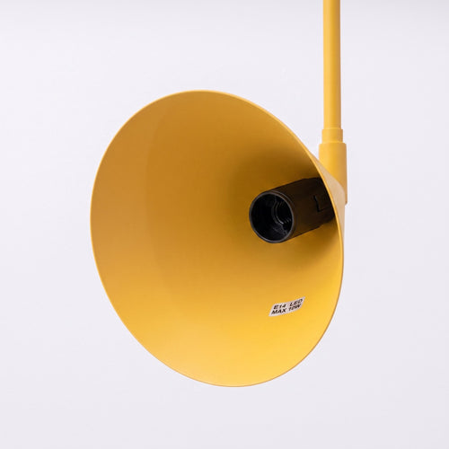 Sollux Lighting Wandlamp NOX 1 geel met schakelaar - 14x61x30cm