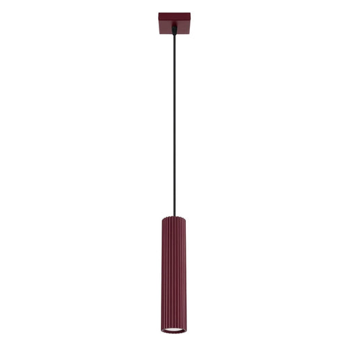 Sollux Lighting Hanglamp KARBON 1 bordeaux - 8x8x118cm