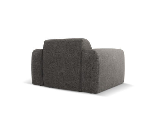 Cosmopolitan Design Fauteuil Nolio 2-zits, chenille, grijs - 95x105x72cm