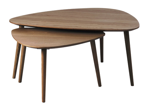 Loff Design Salontafel Albany - 100 x 70 cm - Smoked Eiken - Set van 2 - vtwonen shop