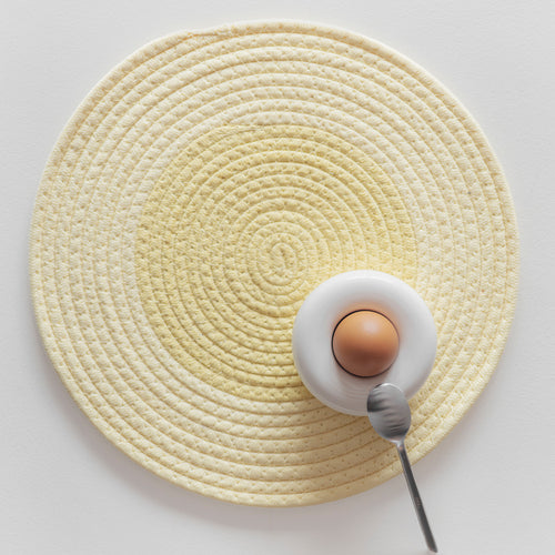 Ona - Placemat 35cm sunny yellow Piff - Set van 4