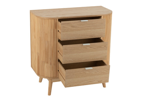 J-Line kast Rond - dennenhout - naturel - large - vtwonen shop