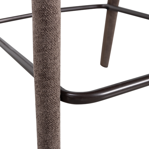 WOOOD barstoel Noble - Polyester - Taupe - 95x48x52 - vtwonen shop