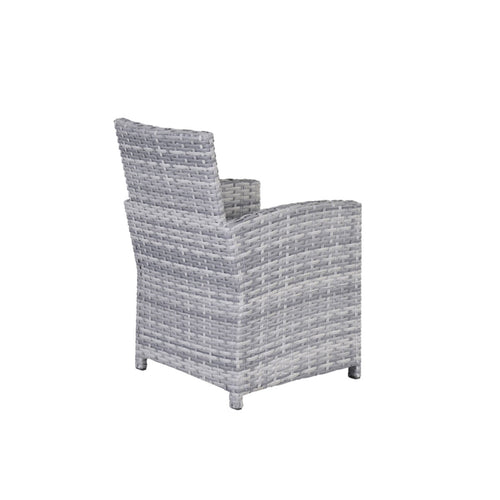 Seagull dining fauteuil - cloudy grey - reflex black - vtwonen shop