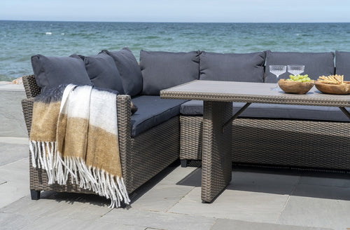 Artichok Sinta plaid wit/zwart/bruin - 170 x 130 cm - vtwonen shop