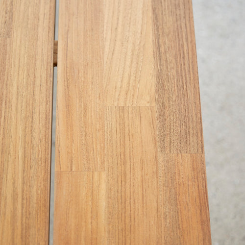 Tikamoon Eettafel van gerecycled massief teakhout en aluminium voor 6/8 personen - Naturel - vtwonen shop