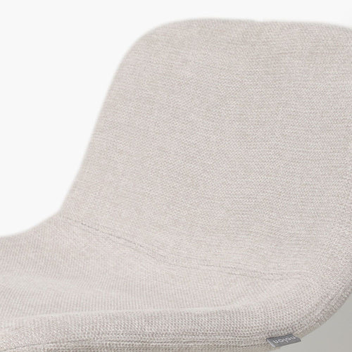 Nolon Nino-Mats Barkruk Beige - Wit Onderstel - 75 cm