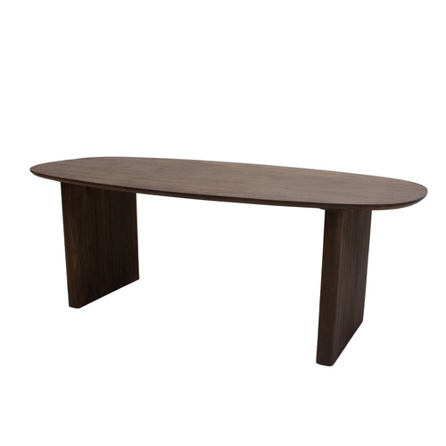 Giga Meubel Eettafel Aya - Donkerbruin Mangohout - 210x100x76cm - vtwonen shop