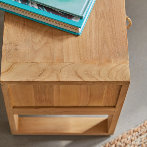 Tikamoon Nachtkastje voor kinderen van massief teakhout - Naturel - vtwonen shop