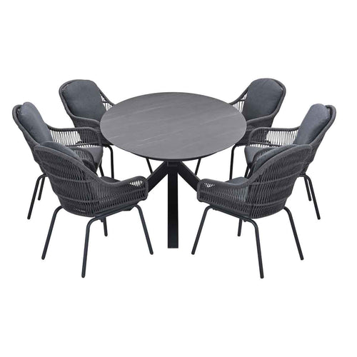 Garden Impressions tuinset Yima - Scot - Napoli grey - 230x115 cm - 7-delig