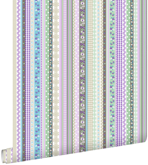 ESTAhome behang lintjes pastelkleuren - 53 cm x 10.05 m - 138143