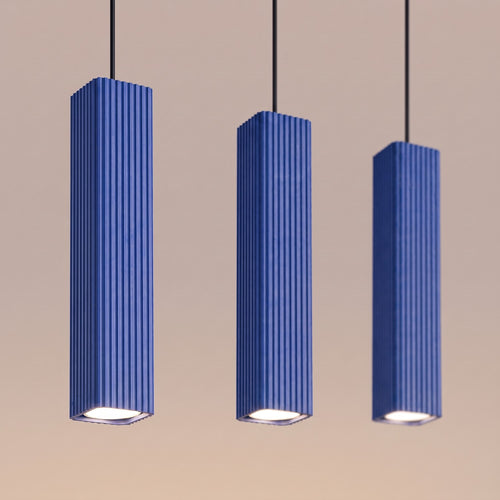 Sollux Lighting Hanglamp RAYO 3L ultramarijn - 45x6x98cm
