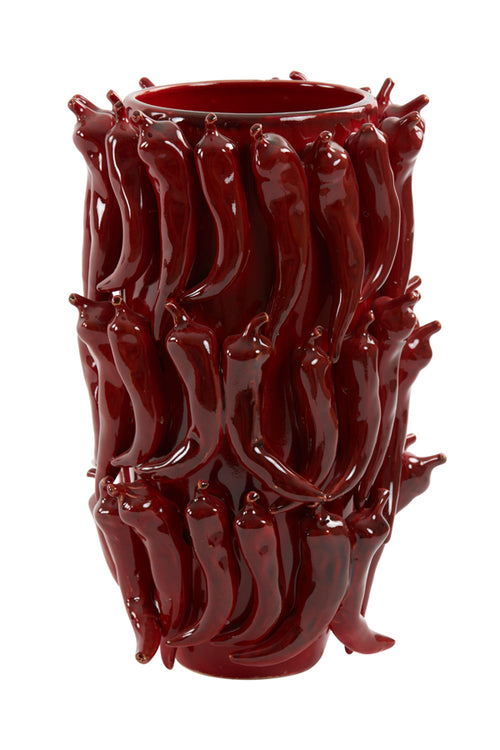 Light & Living vaas PEPPER - 26.5x25x39cm - rood - vtwonen shop