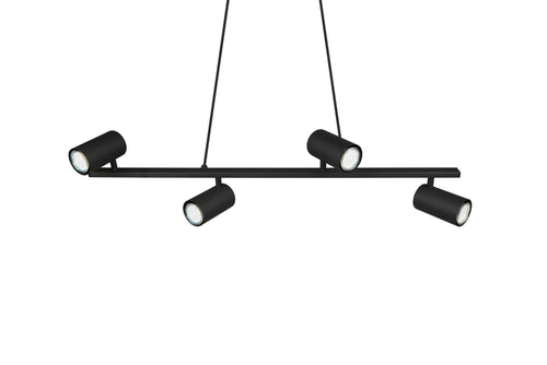 Trio Leuchten hanglamp Marley - 6 lichts - 115  x 150   cm - zwart