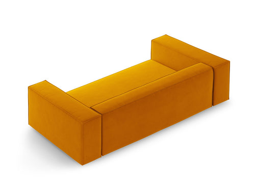 Cosmopolitan Design Bank Arendal 2-zits, flueel geel - 102x180x70cm