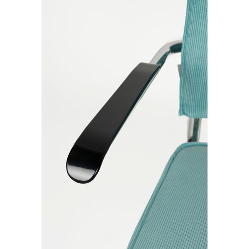 Zuiver Ridge Rib Eetkamerstoelen armleuning Blauw - Set van 2 - vtwonen shop