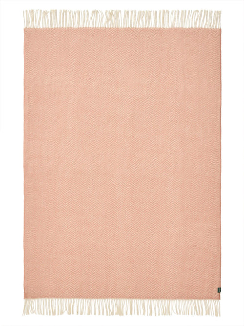 benuta wollen deken Bianca - roze - 130x180 cm