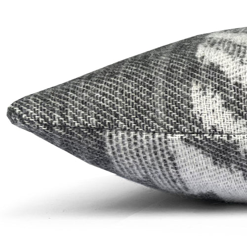 Malagoon kussen Mochica ornament - anthraciet - 45x45cm