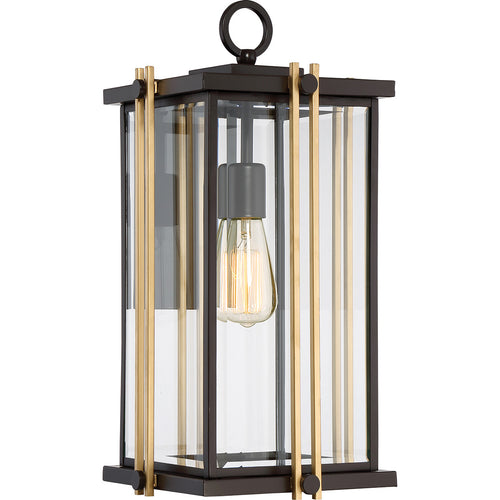 Elstead Goldenrod - 1 lichte grote wandlantaarn - bronzen afwerking, E27