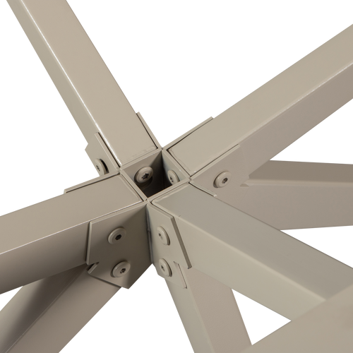 WOOOD kruispoot Xl Holland - Metaal - Dakargrau - 72x170x80 - vtwonen shop