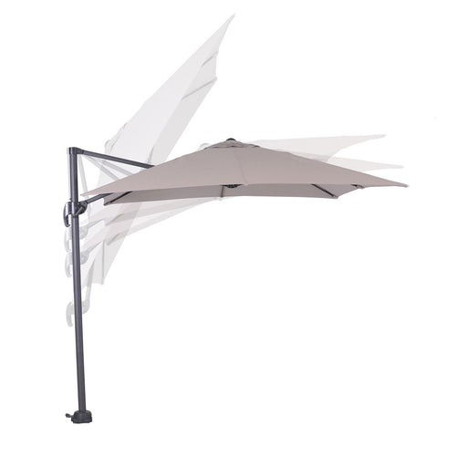 Hawaii parasol S - 250x250 cm - carbon black - zand