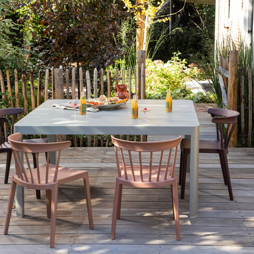 WOOOD tuinstoelen Bliss - Kunststof - Zalm Roze- 75x52x53 - Set van 2