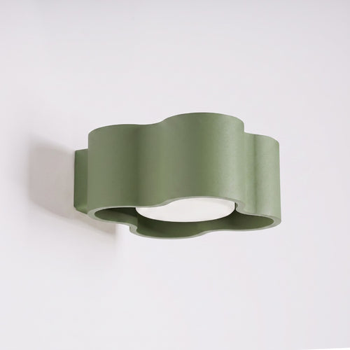 Sollux Lighting Wandlamp OVIO olijfgroen Gx53 - 12x14,5x6cm