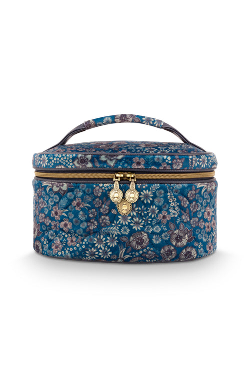 Pip Studio - Cleo Beautycase Dames - Daisy Dreams - Blauw - 26x16x16cm