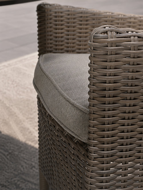 Garden Impressions Costa tuinstoelen set van 4 wicker met kussen