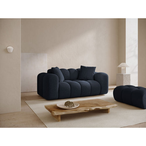 Cosmopolitan Design - Bank Treno 2-zits, chenille marineblauw - 94x180x70cm
