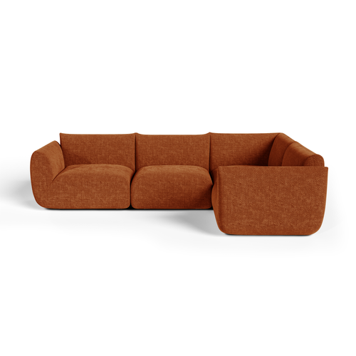 Sia Home - Modulaire hoekbank (rechts) NOOMA - chenillefluweel  302cm