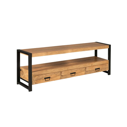 StarFurn Tv-meubel Boaz Open - Naturel Hout - 150x45x60cm - vtwonen shop