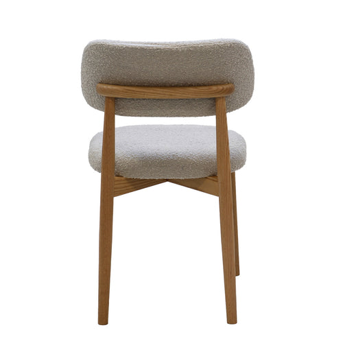 Giga Meubel Eetkamerstoel Lexi - Eikenhout/Polyester - Taupe - Set van 2 - vtwonen shop