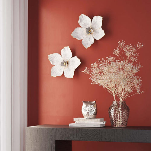 Kare Design Wanddecoratie Orchid Wit 44cm