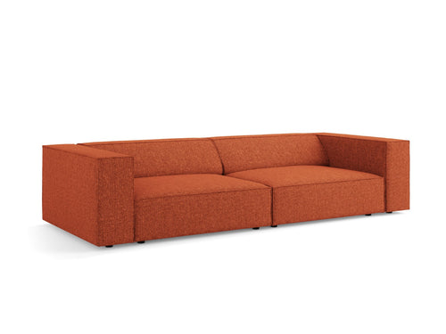 Cosmopolitan Design Bank Arendal 4-zits, chenille, terracotta - 102x244x70cm