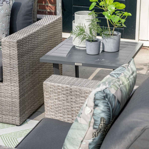 Cayman II lounge set 4-delig - organic grey/antraciet