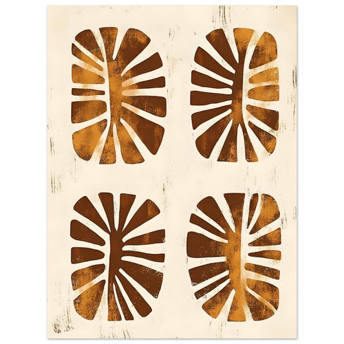 Artfulprints  Boho – Leaf cutouts   poster 30x40 cm - vtwonen shop