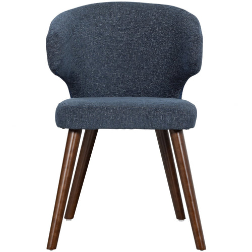 vtwonen eetkamerstoelen Cape - Stof - Blauw - Set van 6 - vtwonen shop