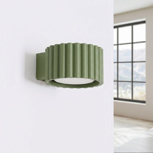 Sollux Lighting Wandlamp AURA olijfgroen Gx53 - 10x12x6cm