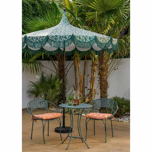Mica Decorations Kelly Parasol met Draagtas - Stokparasol 238 x Ø235 cm - Tuin of Balkonparasol - Polyester, Staal - Donkergroen