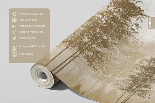 Sanders & Sanders fotobehang bosrijk landschap bruin - 375 x 270 cm - 601447