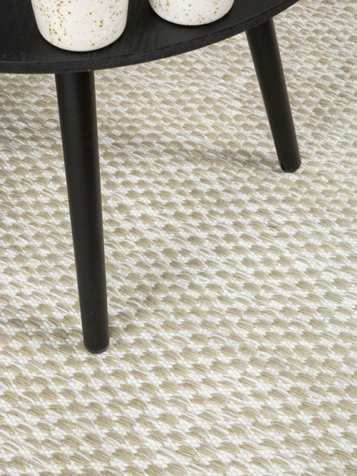 Vloerkleed MOMO Rugs Vaasa Camel White Rond 200 rond