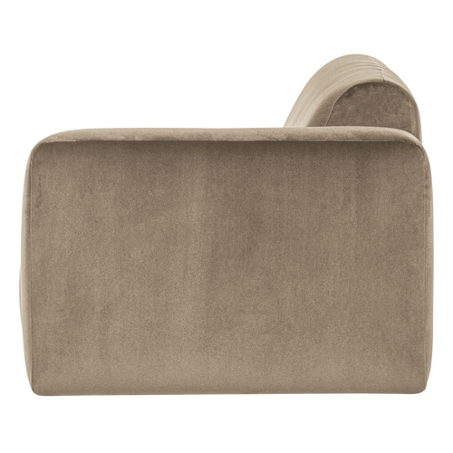 WOOOD 1,5-zits bank arm rechts Mojo Base - Velvet - Khaki - 74x145x97