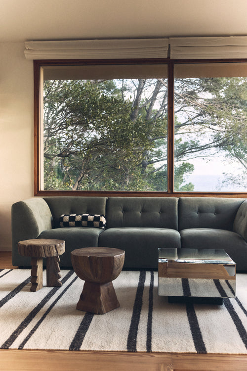 HKLIVING kruk Carved – hout